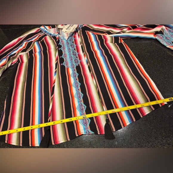 NWT! Savanna Jane Multicolor Striped Boutique Women's Top 🤩 - Picture 9 of 9